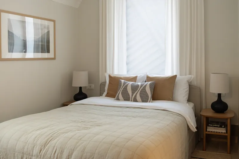 Bedroom in daylight